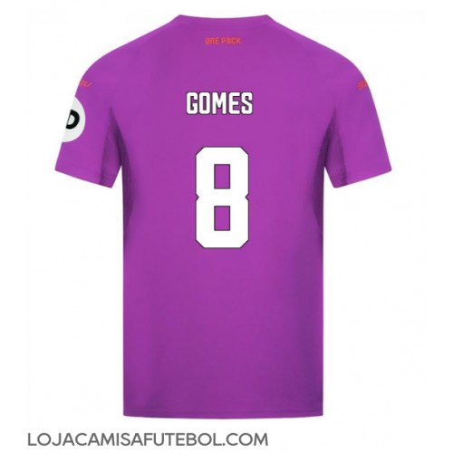 Camisa de Futebol Wolves Joao Gomes #8 Equipamento Alternativo 2024-25 Manga Curta